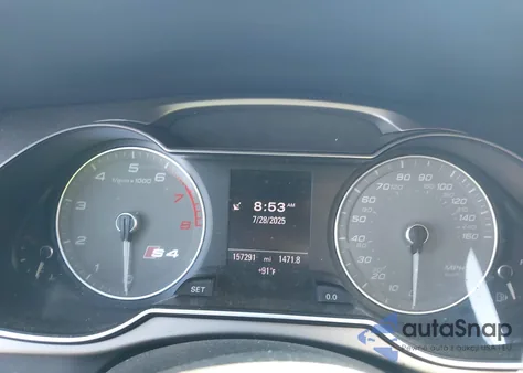 2013 Audi S4 3.0T Premium Plus from USA, damaged, VIN WAUBGAFL5DA080663